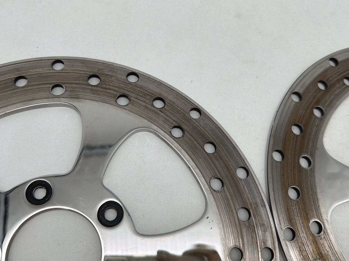 2007 Harley Street Glide Touring FLHX OEM Front Brake Rotors Disc Pair