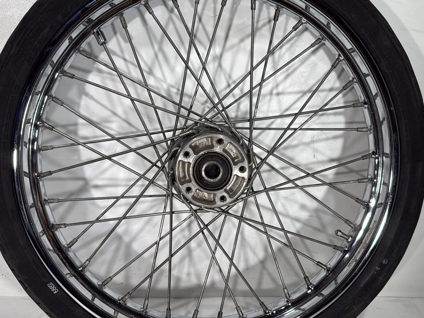 2000 Harley Dyna FXDWG Wide Glide OEM Front Wheel Rim Tire Spoked