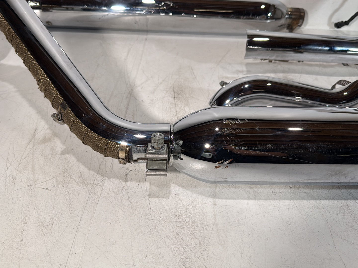 2008 Harley Touring Electra Glide Ultra OEM Exhaust Header Pipes Muffler COBRA