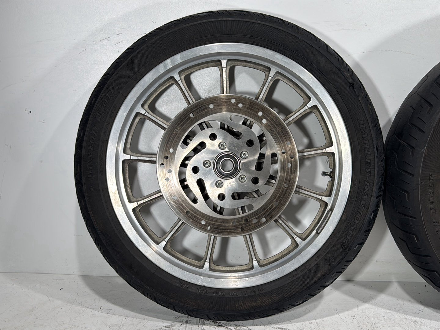 2004 Harley Dyna Super Glide FXDI OEM Front & Rear Wheel Rim Tire