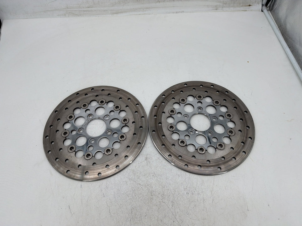 2007 Harley Electra Glide Touring CVO Eagle OEM Front Brake Rotors Disc Pair