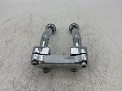 2000 Harley Softail FLSTC Heritage Classic OEM Front Handlebar Riser Top Clamp Chrome