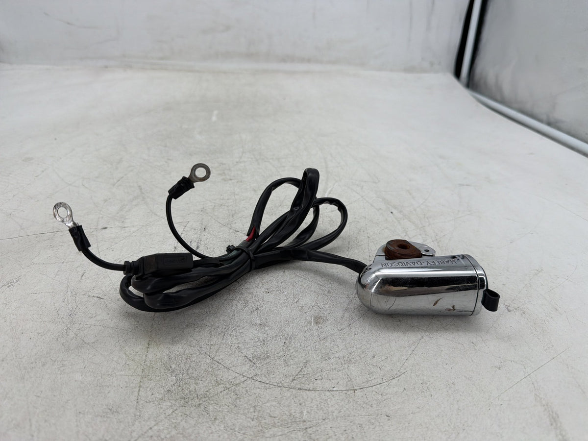 2001 Harley Fat Boy Softail FLSTFI OEM Handlebar Mounted Auxiliary Power Port