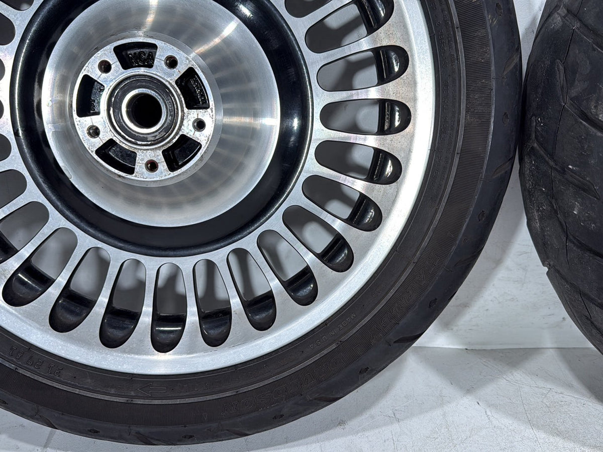 2012 Harley Electra Glide Touring Ultra Front & Rear Wheel Rim Tire 17" 16" NON-abs