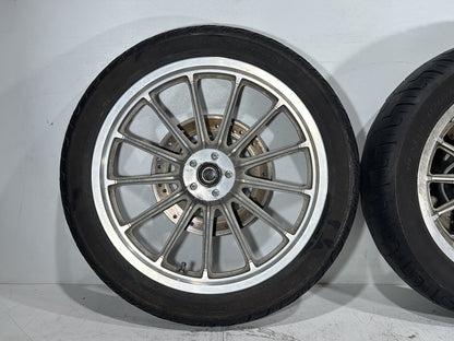 2004 Harley Dyna Super Glide FXDI OEM Front & Rear Wheel Rim Tire