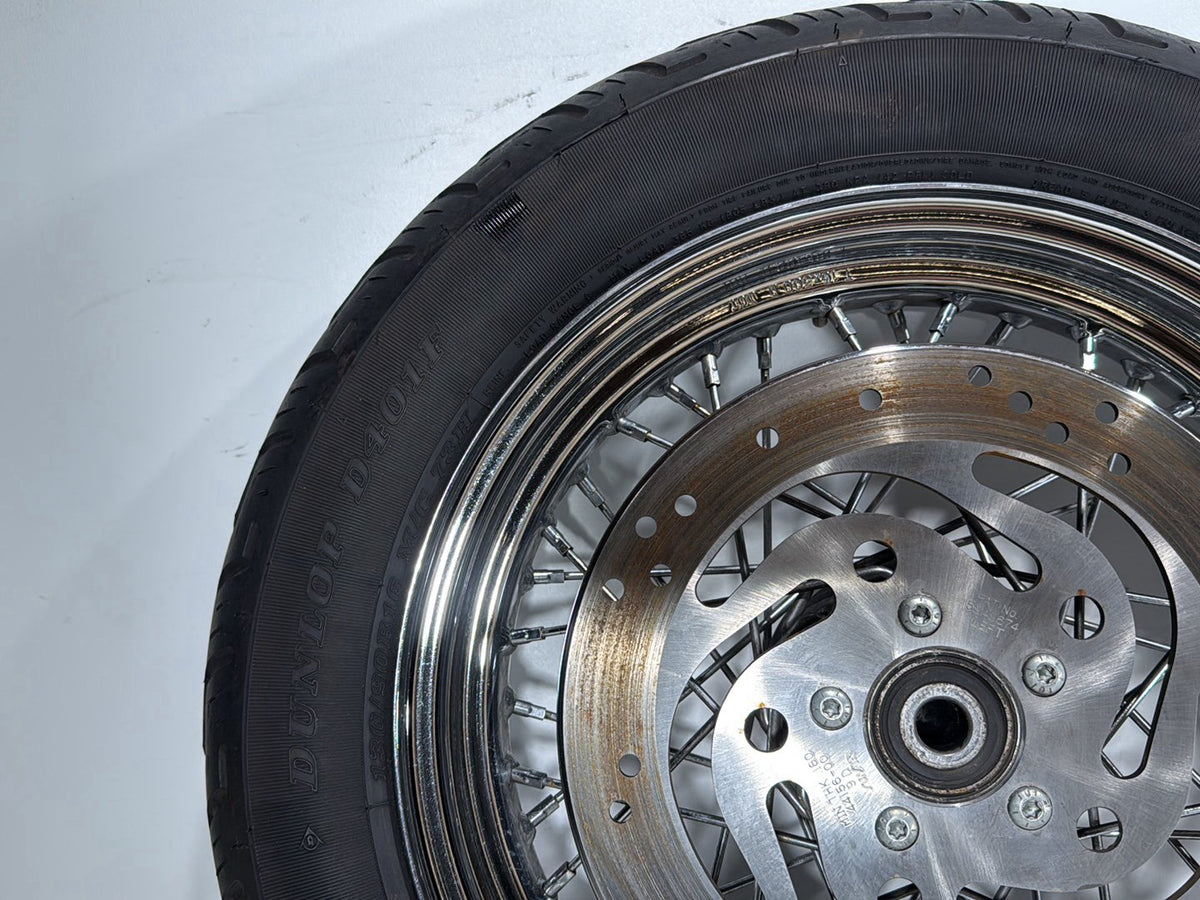 2005 Harley Heritage Softail Front Rear Wheel Rim Tire 130/90B16 150/80B16