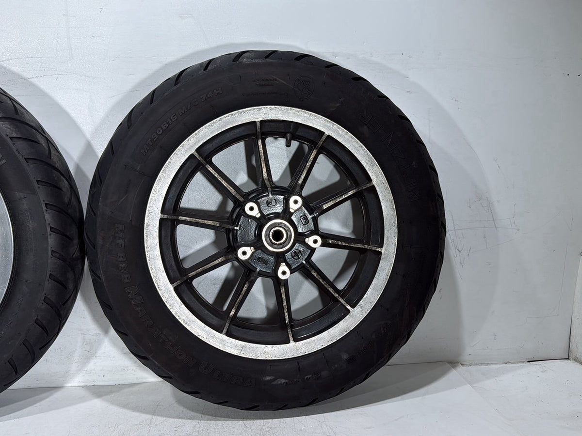 92 Harley Electra Glide Touring Classic Front & Rear Wheel Rim Tire MT90B16 16"