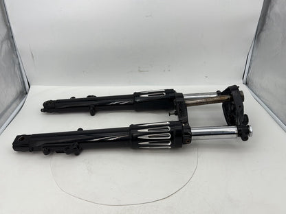1999 - 2006 Harley-Davidson Touring Electra Glide Front Triple Tree Set & LH RH Fork Legs Sliders 	45446-87A