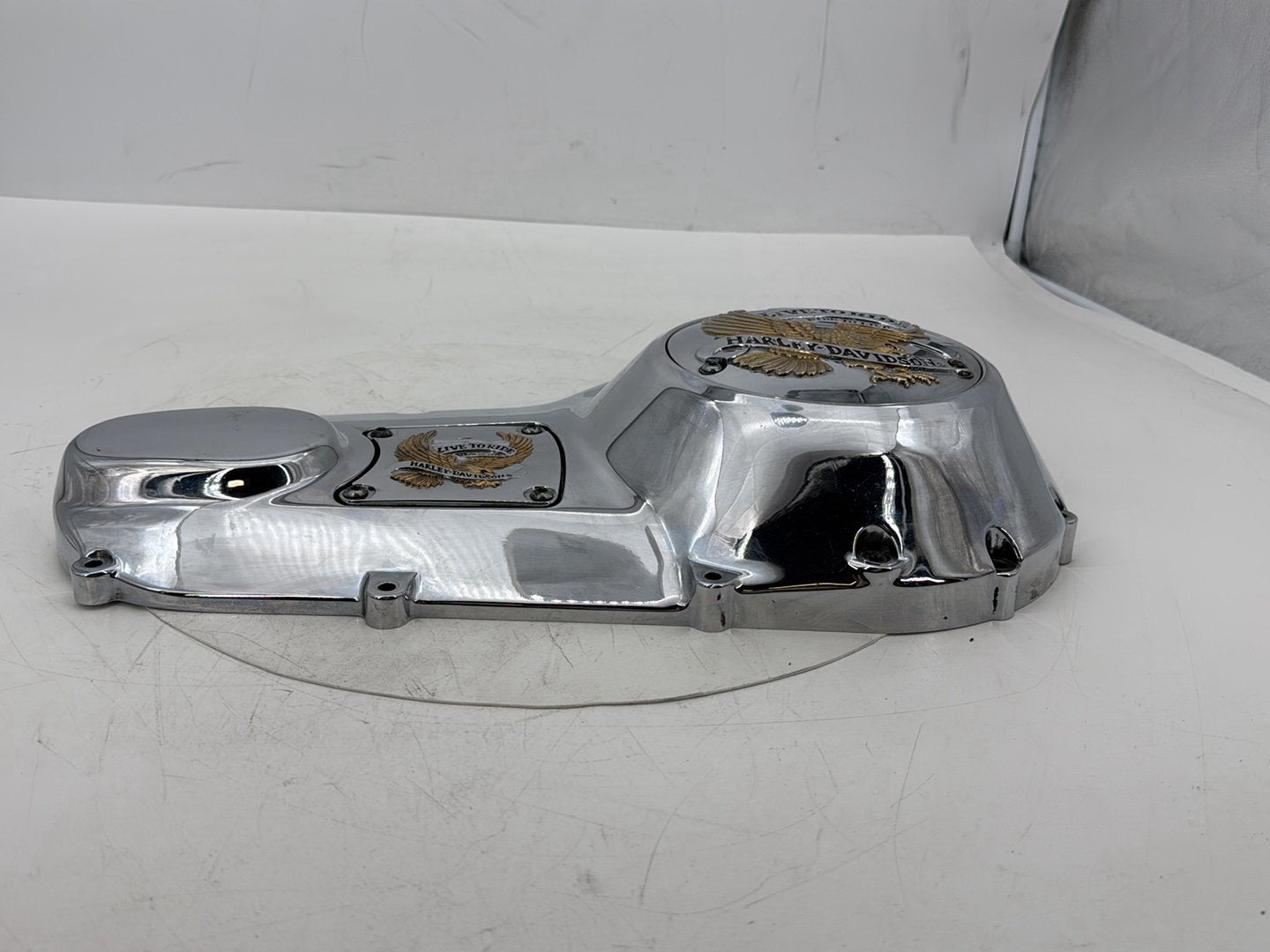 95 Harley Touring Electra Glide Classic Outer Primary Clutch Cover Golden Eagle