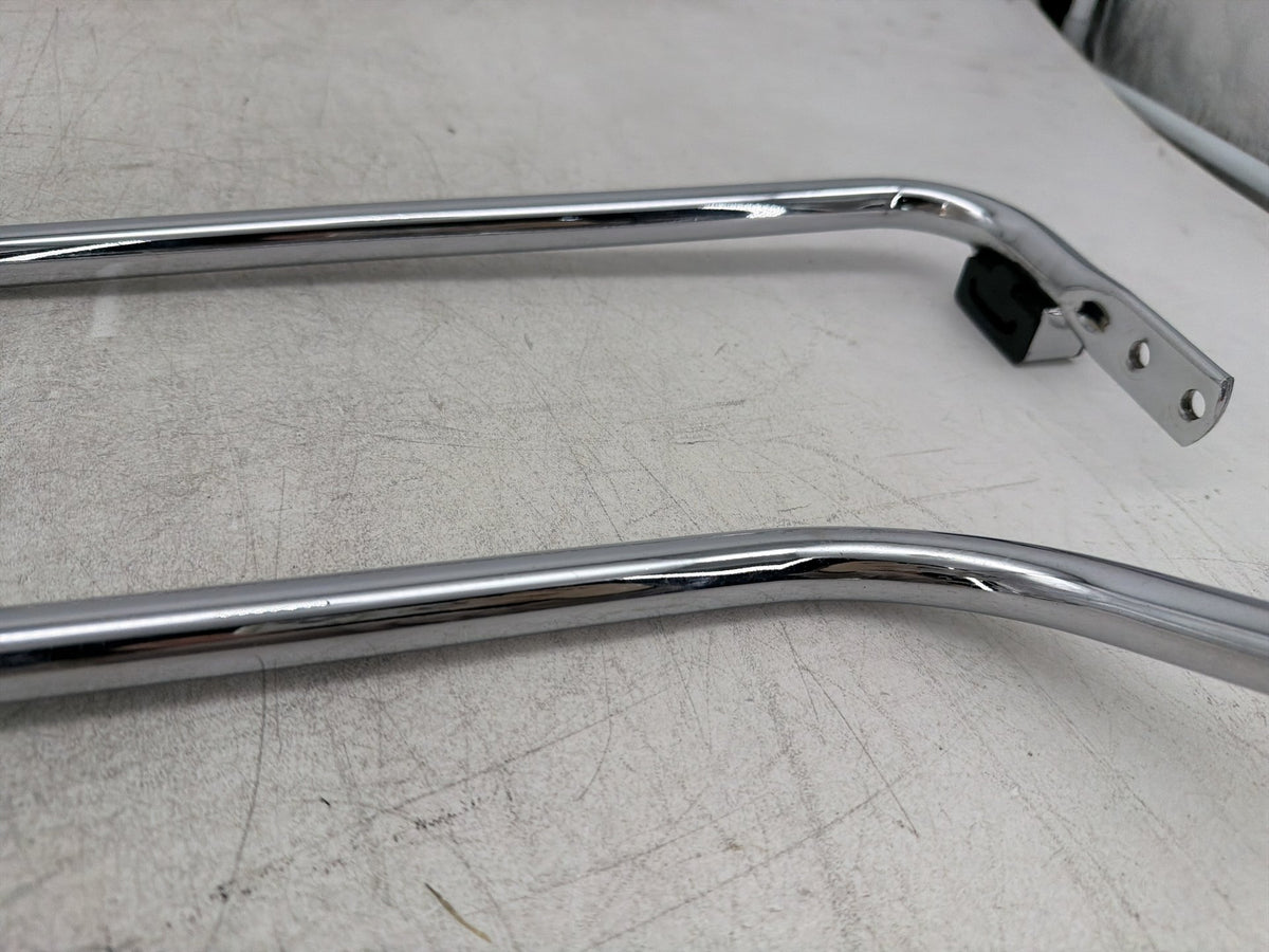 04 Harley Electra Glide CVO Eagle OEM Rear Left Right Saddlebag Guard Rails Bar