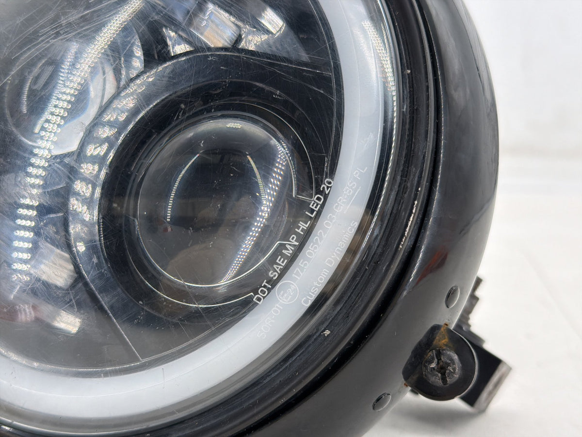 2016 Harley Dyna Fat Bob FXDF 103 Headlight Headlamp Head Lamp Light led DENTED