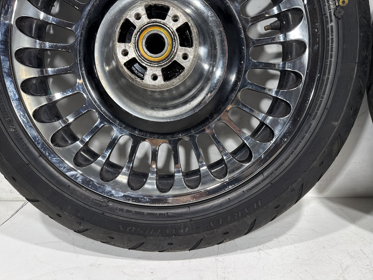 2012 Harley Electra Glide Touring Ultra OEM Front & Rear Wheel Rim Tire 16" 17"