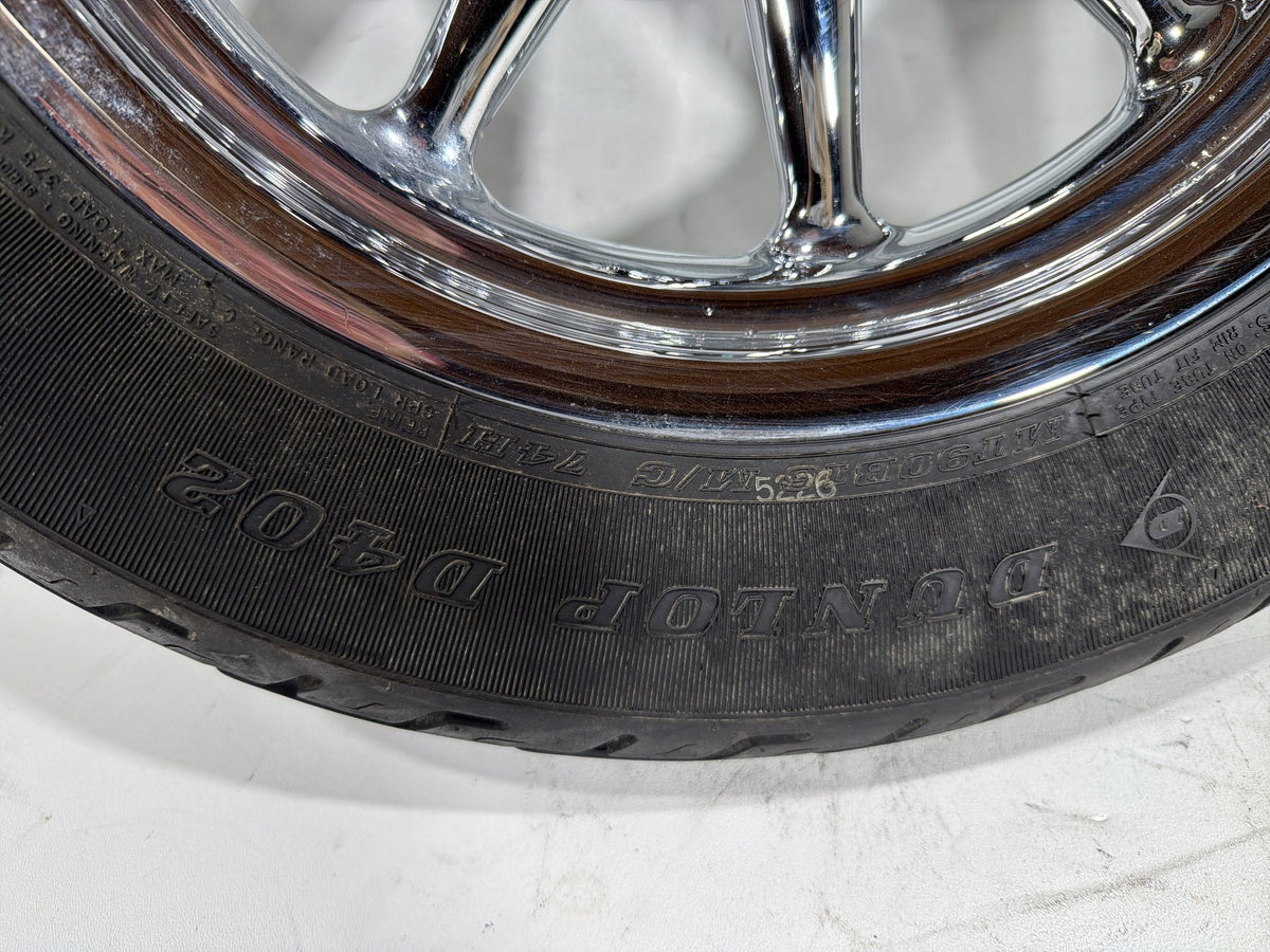 04 Harley Electra Glide Touring Ultra OEM Rear Wheel Rim Tire MT90B16 16" CHROME
