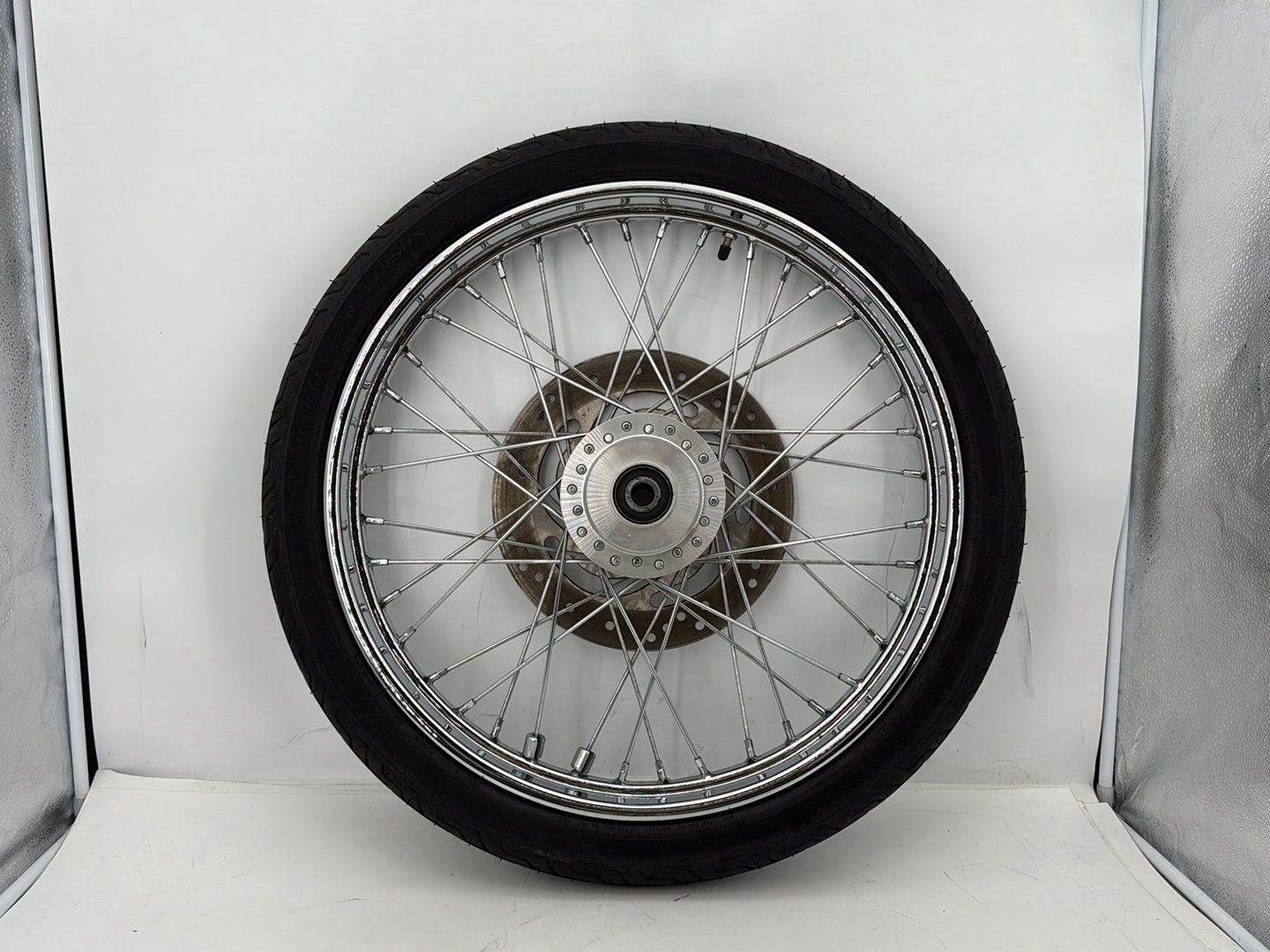 2006 Harley Sportster XL883C 883 Custom OEM Front Wheel Rim Tire Spoked
