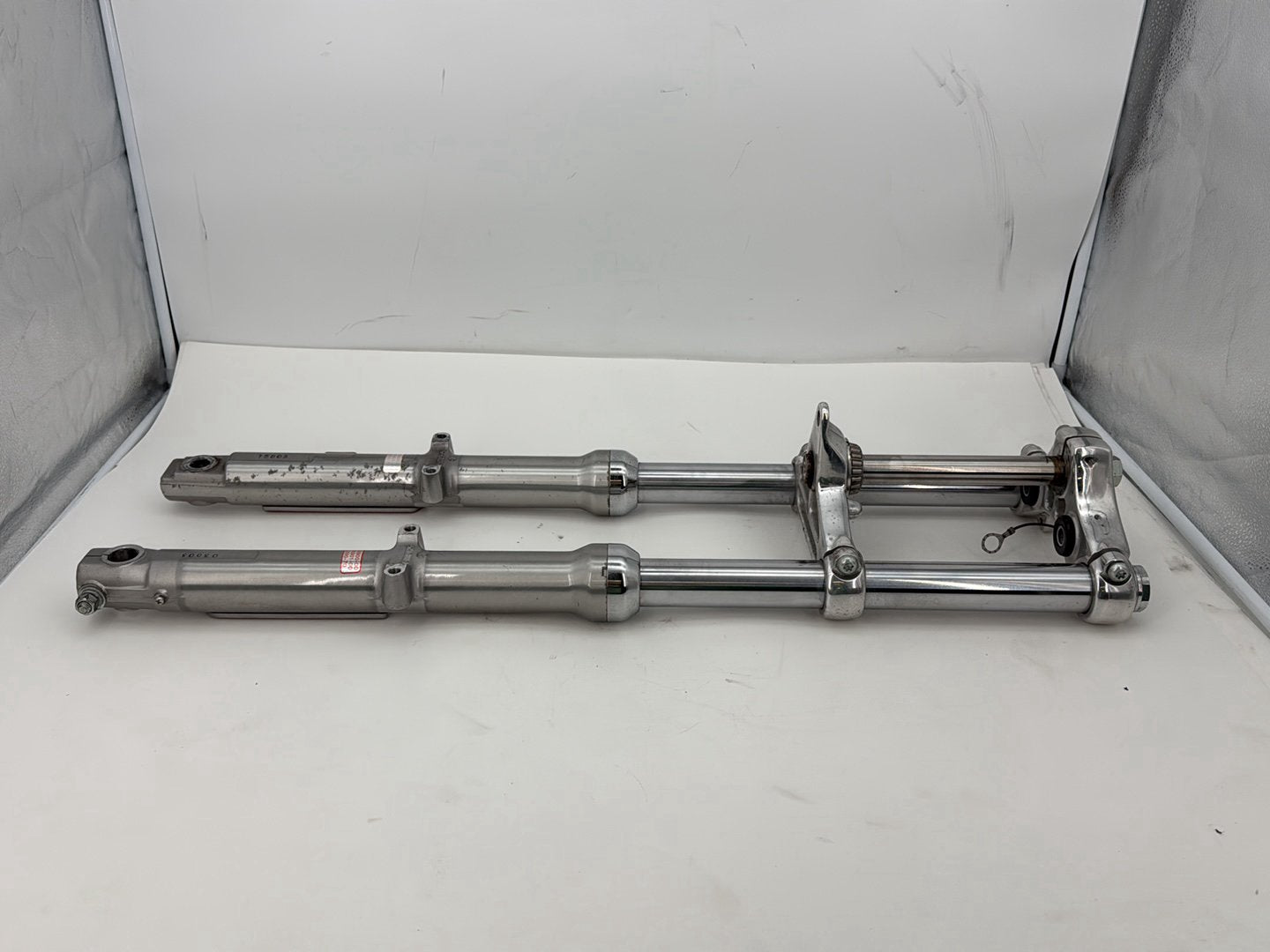 2003 Harley Sportster XL1200C 1200 Custom Anniversary OEM Front Triple Tree Set & LH RH Fork Legs Sliders