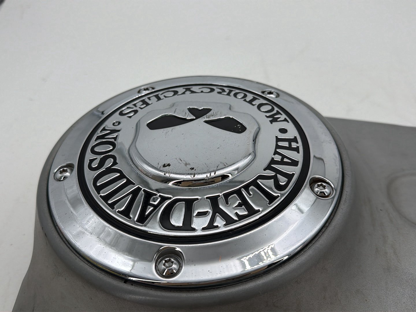2009 Harley Dyna Street Bob FXDB OEM Outer Primary Clutch Cover Willie G Skull