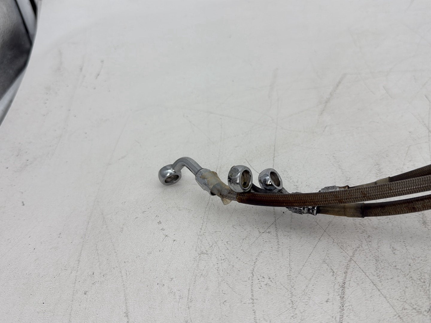 1995 Harley Road King Touring FLHR OEM Front Brake Hose Line Pipe