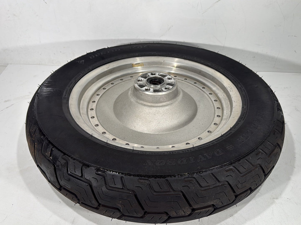 1997 Harley Softail Fat Boy FLSTF OEM Rear Wheel Rim Tire MT90B16 74H, 16"