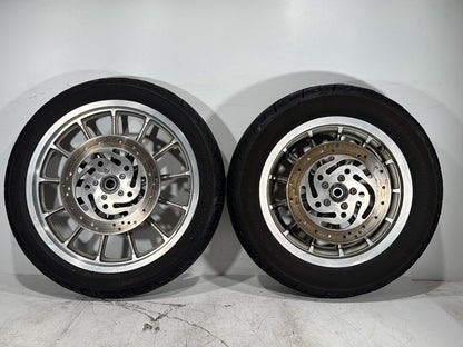 2004 Harley Dyna Super Glide FXDI OEM Front & Rear Wheel Rim Tire