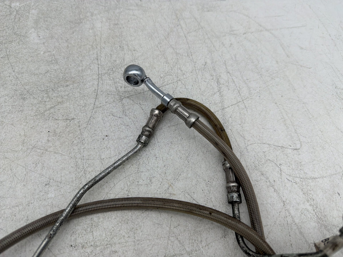 2009 Harley Electra Glide Touring CVO Eagle OEM Front Brake Hose Line Pipe ABS