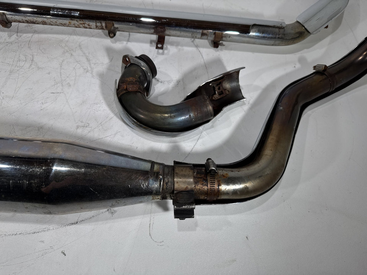 06 Harley Road King Touring Custom Exhaust Header Pipes Vance & Hines Scratched