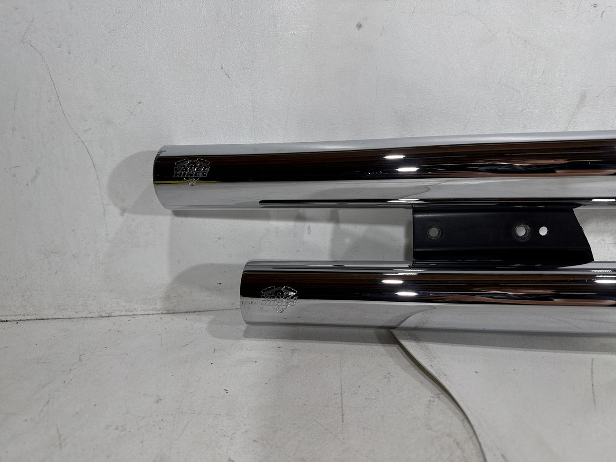 2011 Harley Softail Deluxe FLSTN OEM Exhaust Header Pipes Muffler Vance & Hines