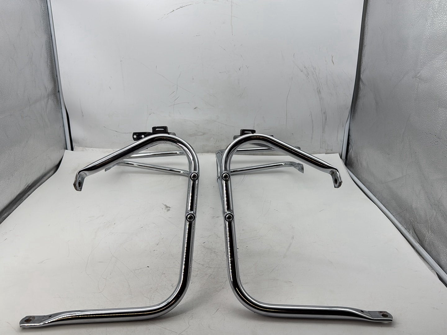 2007 Harley Touring FLHTP Electra Glide Police OEM Rear Left Right Saddlebag Guard Rails Bar