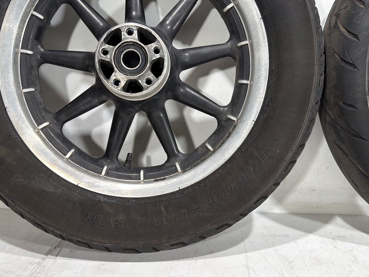 2007 Harley Touring FLHTP Electra Glide Police OEM Front Rear Wheel Rim Tire 16"