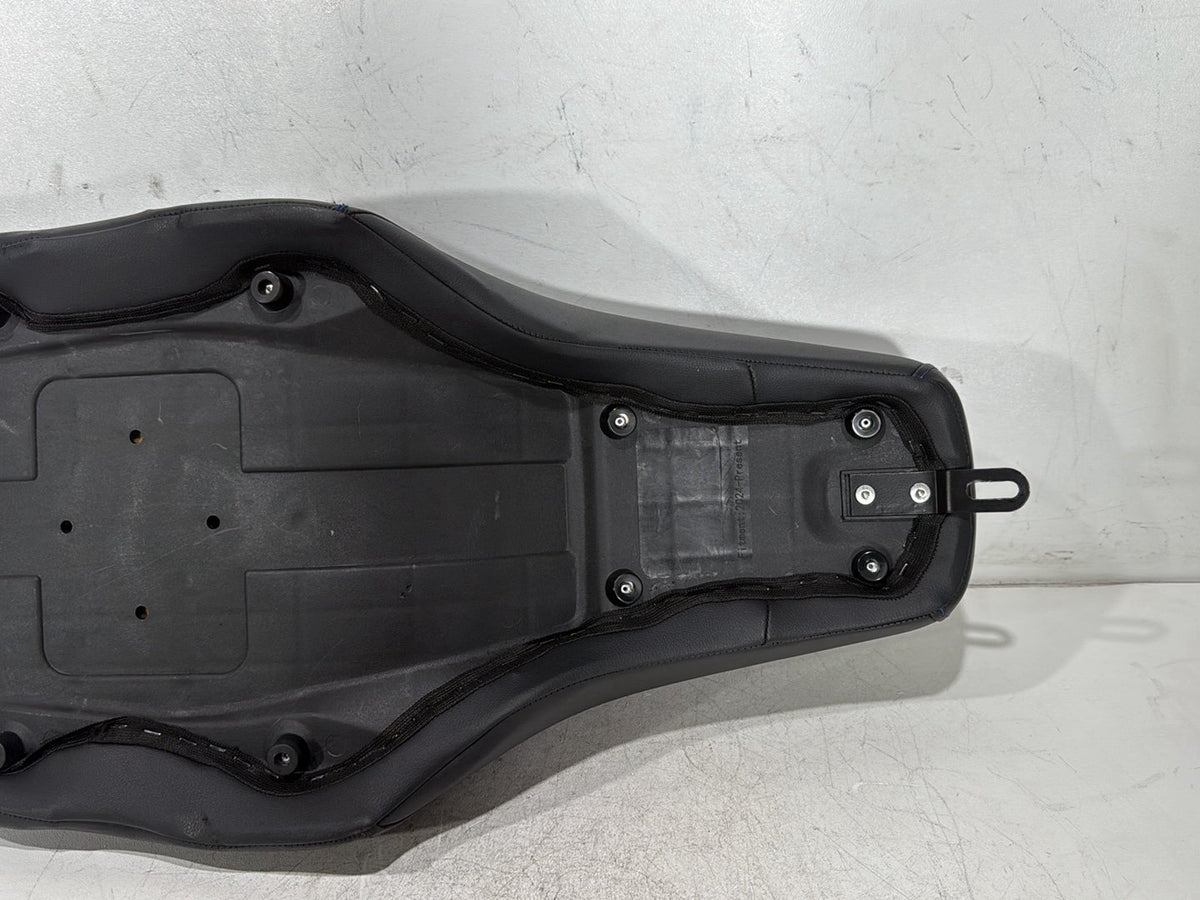92 Harley Electra Touring Passenger Rider Driver Seat Saddle Two-Up Blue stitch