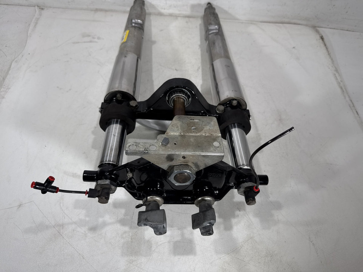 01 Harley Electra Glide Touring Front Triple Tree Set & LH RH Fork Legs Sliders