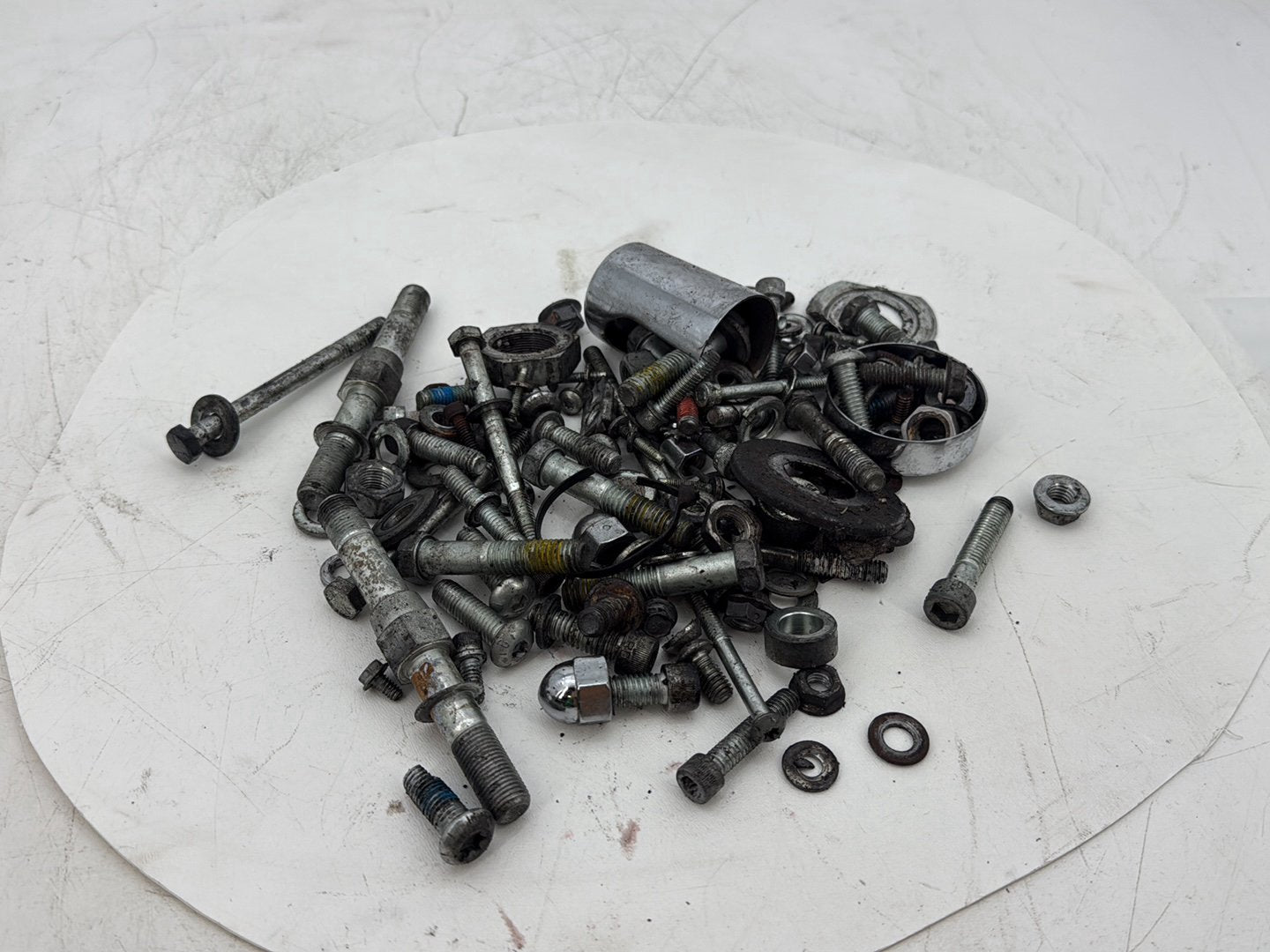 2005 Harley Dyna FXDWG Wide Glide OEM Hardware Bolts Nuts & Brackets