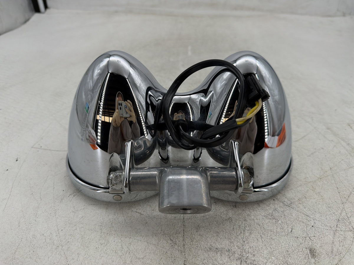 2012 Harley Dyna Fat Bob FXDF 103 OEM Headlight Headlamp Head Lam Light LED DUAL