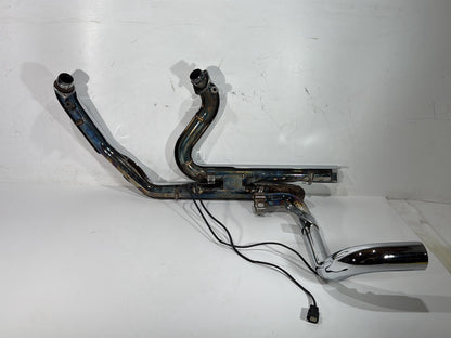 2014 Harley Electra Glide Touring CVO Screamin Eagle OEM Exhaust Header Pipes Muffler Vance & Hines