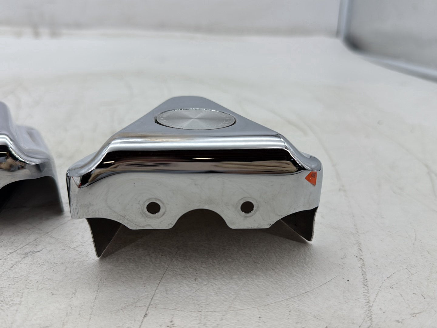 1997 Harley Softail FLSTC Heritage Classic Rear Wheel Axle Nut Covers Caps