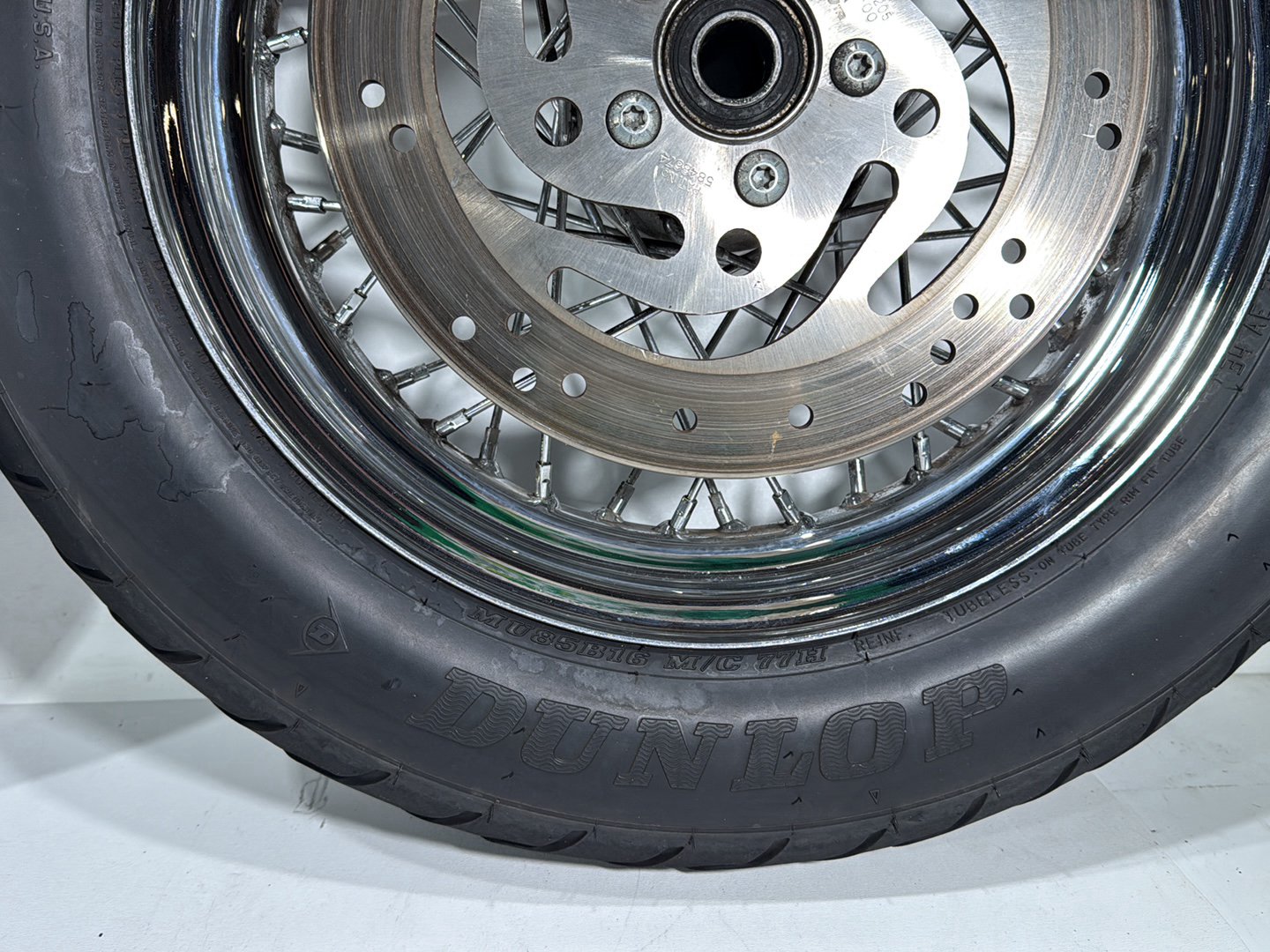 2005 Harley Touring FLHRCI Road King Classic OEM Front Rear Wheel Rim Tire Spoked