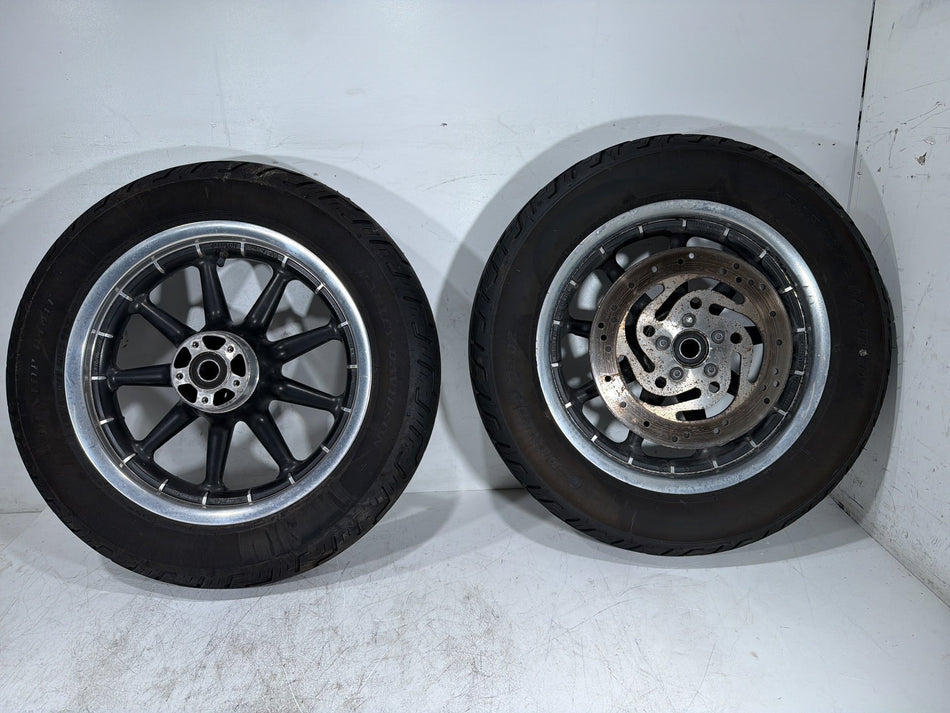 2006 Harley Electra Glide Touring Classic OEM Front & Rear Wheel Rim Tire 16"