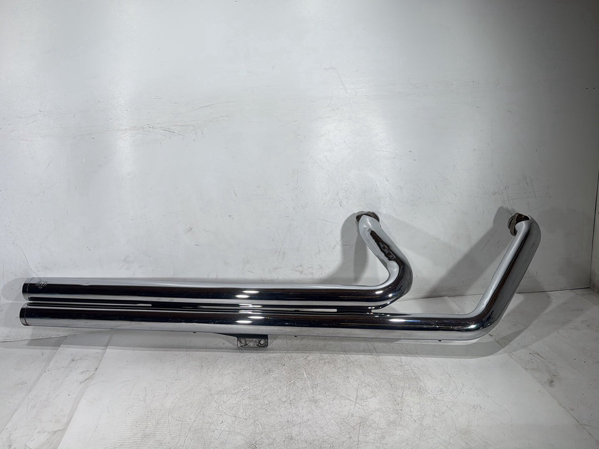 2005 Harley Softail Fat Boy FLSTF OEM Exhaust Header Pipes Vance & Hines