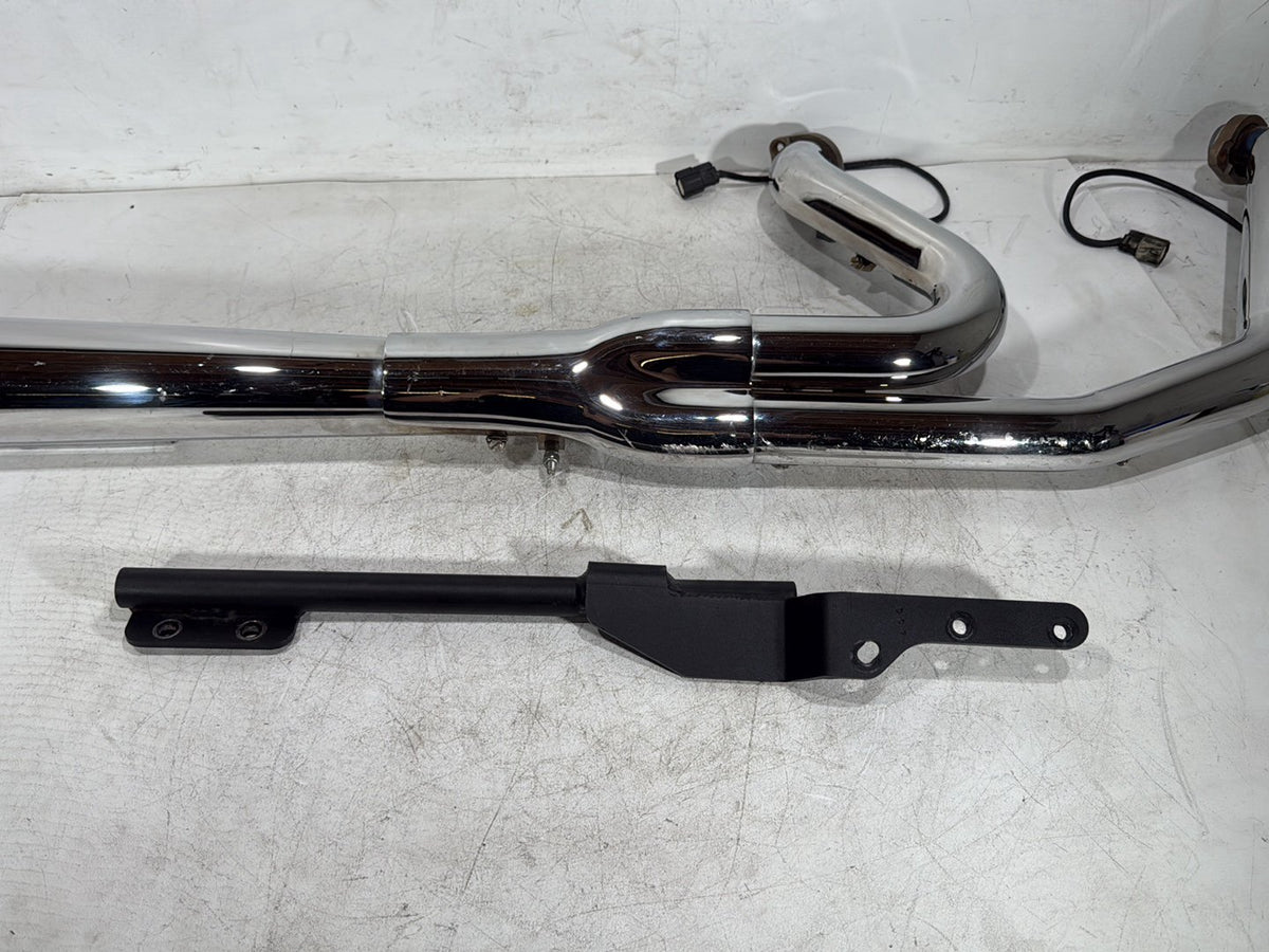 2014 Harley Dyna Low Rider FXDL Exhaust Header Pipes Muffler 2 into 1 BASSANI