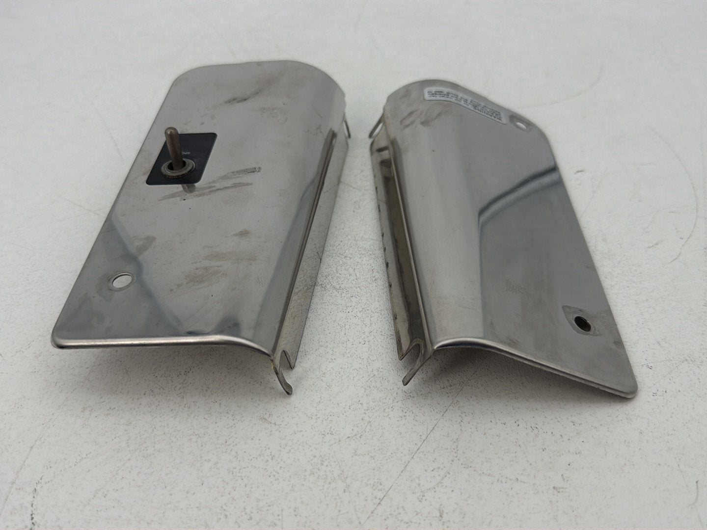 1986 - 1998 Harley-Davidson Softail Heritage Classic Left & Right Headlamp Nacelle Covers 67814-86