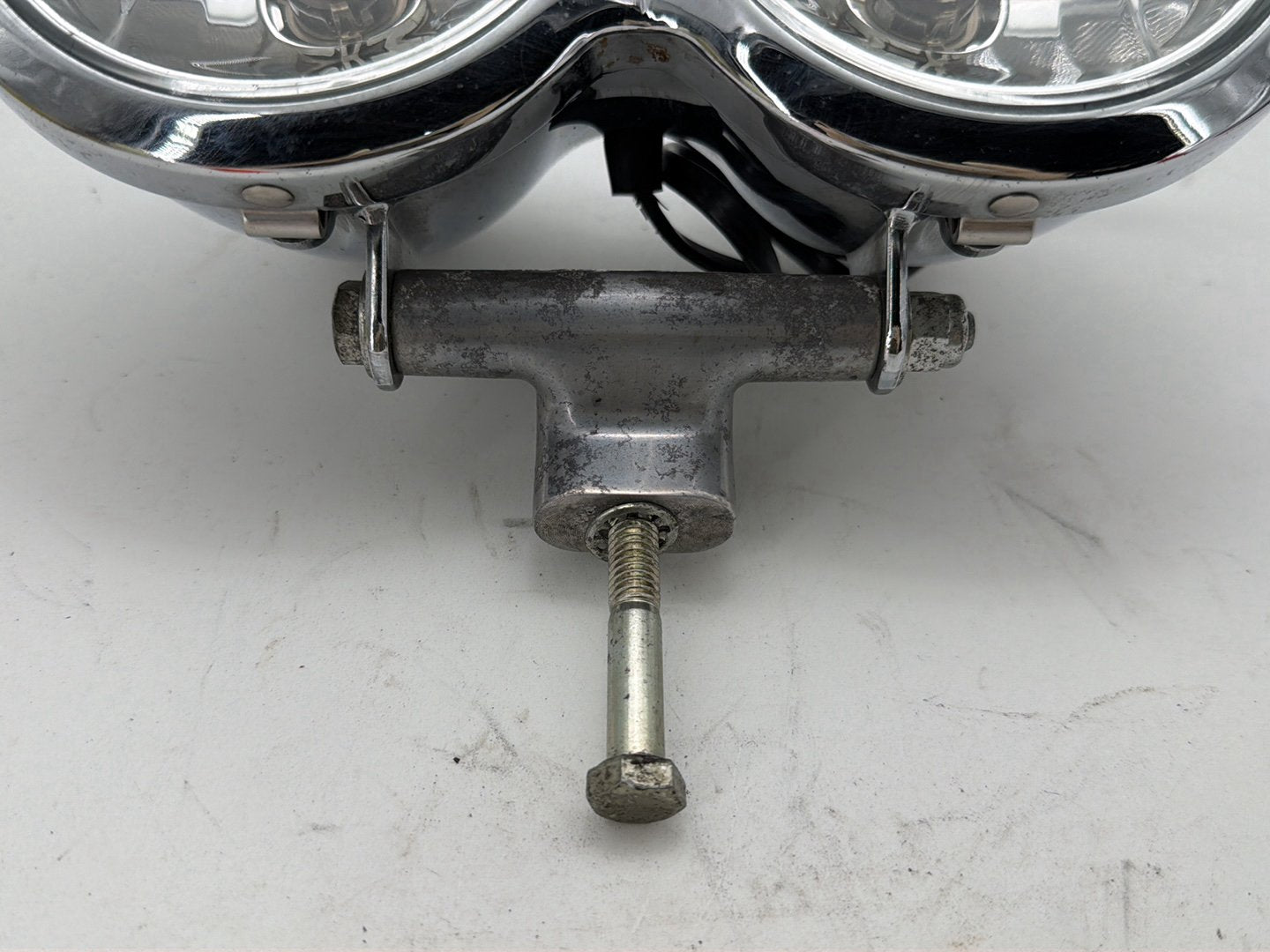 2008 Harley Dyna Fat Bob FXDF OEM Headlight Headlamp Head Light Halogen DUAL