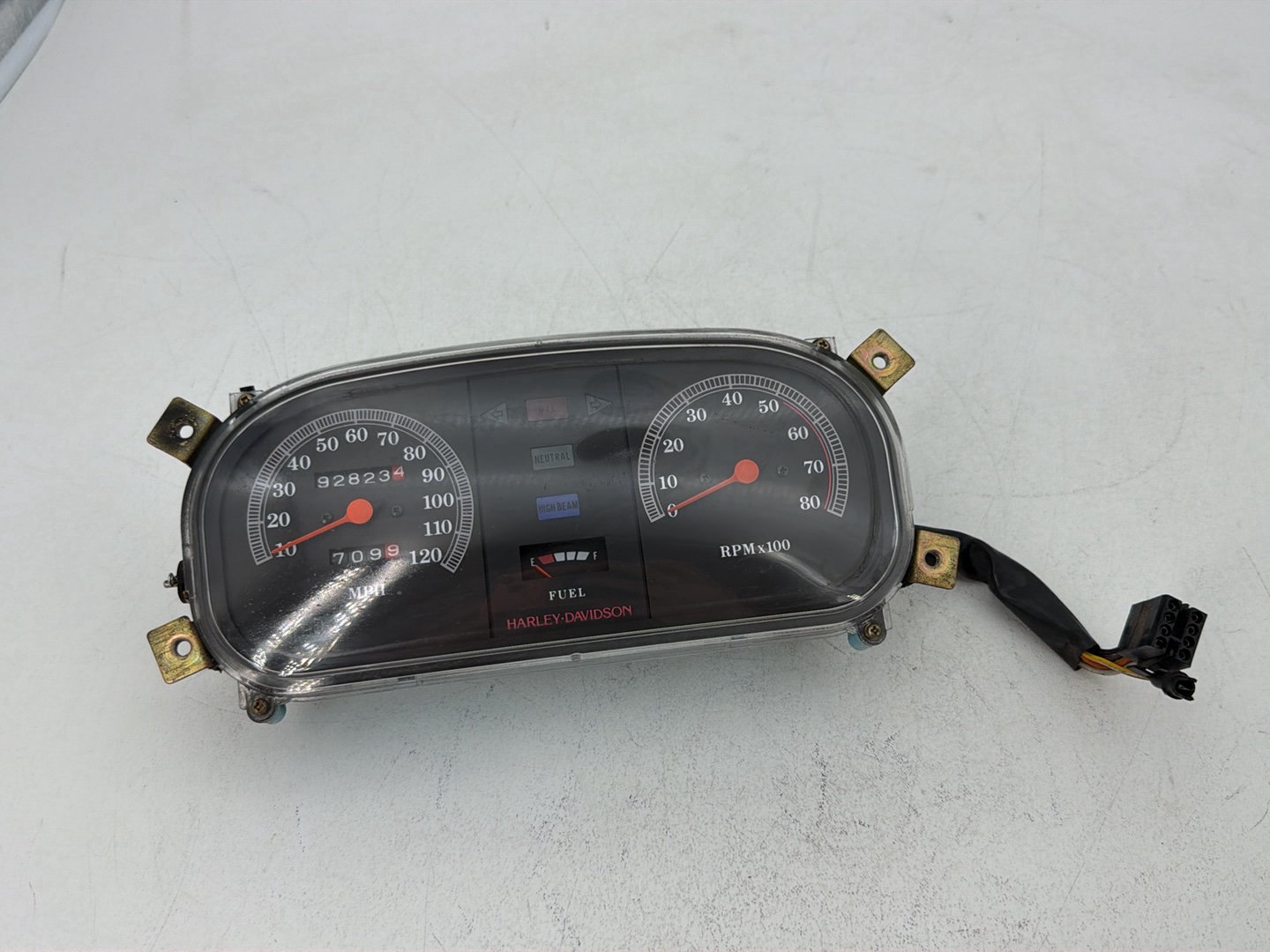 1984 - 1998 Harley-Davidson Touring Electra Glide Classic Speedo Tacho Speedometer Tachometer Gauges 67211-86A