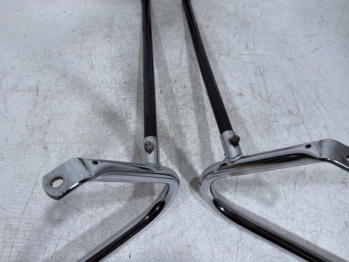 2005 Harley Road King Touring Police OEM Rear Left Right Saddlebag Guard Rails Bar