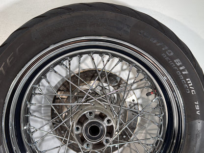 2007 - 2017 Harley-Davidson Dyna Super Glide Custom Front Rear Wheel Rim Tire Spoked 43105-06 , 40979-06