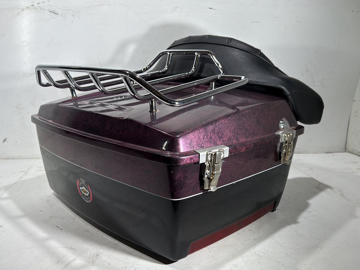 1990 Harley Electra Glide Touring Sport OEM Pass Backrest Tour Pak Luggage NOKey