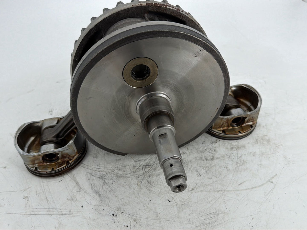 2010 Harley Touring Electra Classic Twin Cam Engine Crank Shaft Flywheel Pistons