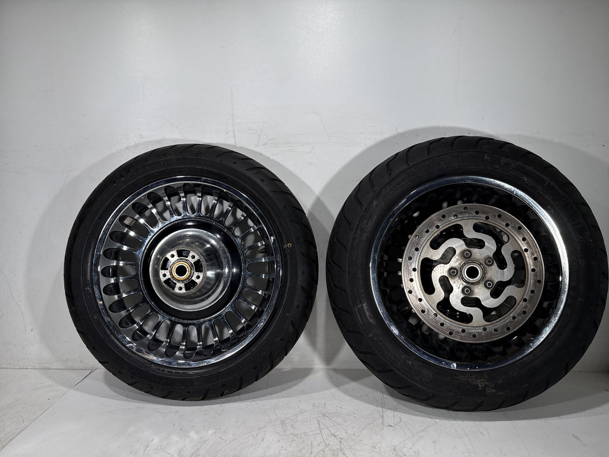 2012 Harley Electra Glide Touring Ultra OEM Front & Rear Wheel Rim Tire 16" 17"