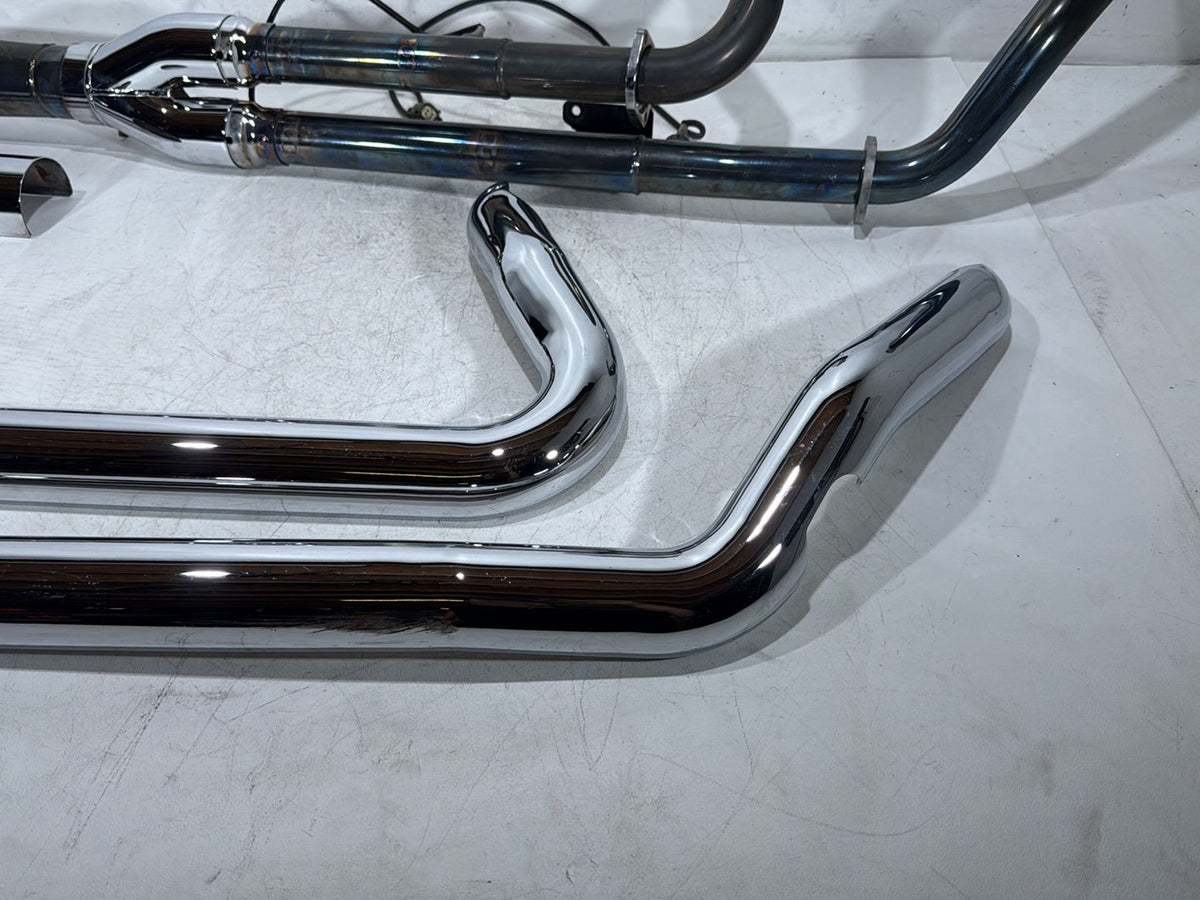 10 Harley Street Glide Touring FLHX Exhaust Header Pipes Muffler Vance & Hines