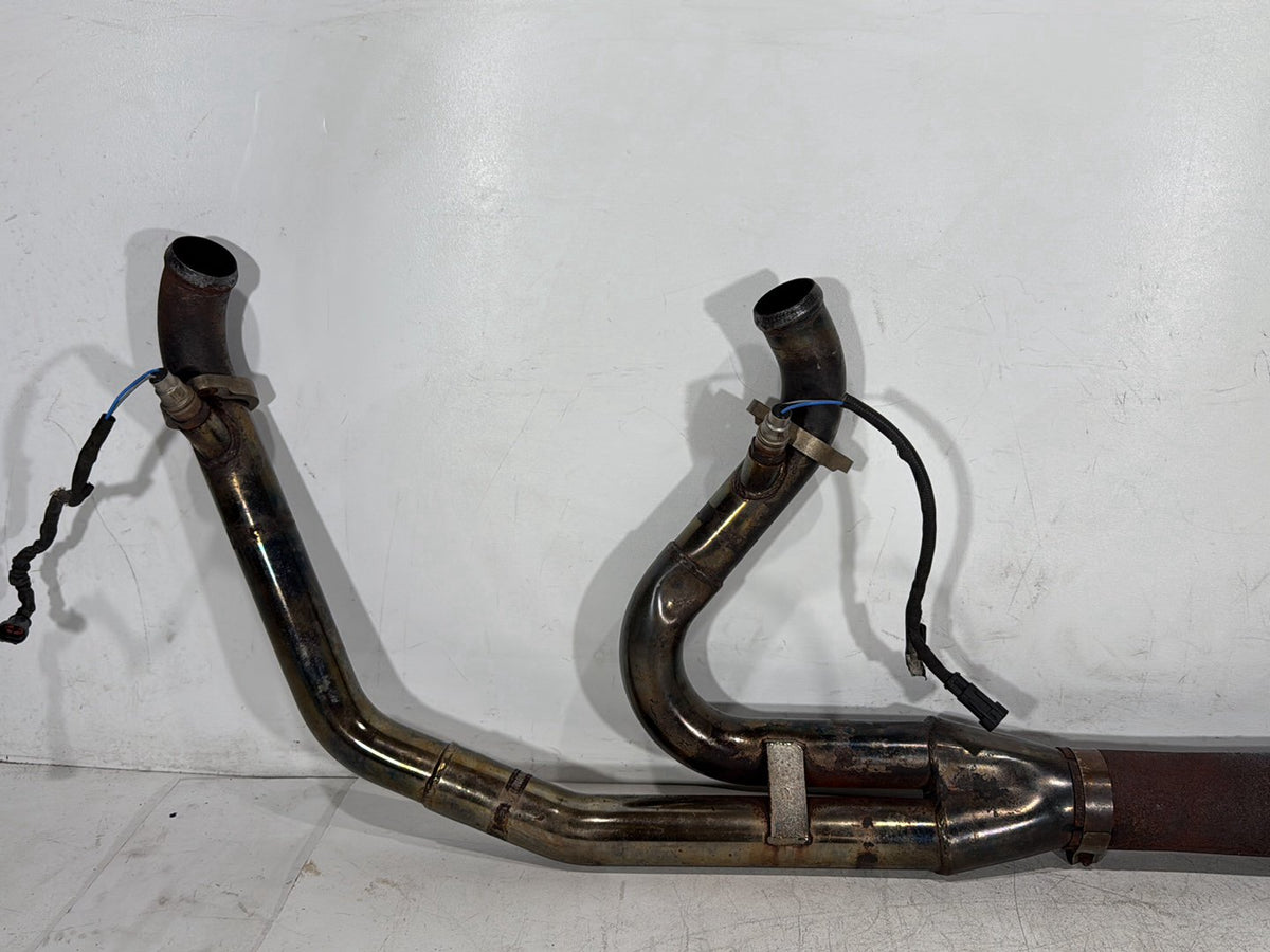 2007 Harley Dyna Street Bob FXDB Exhaust Header Pipe Muffler 2 into 1 BASSANI