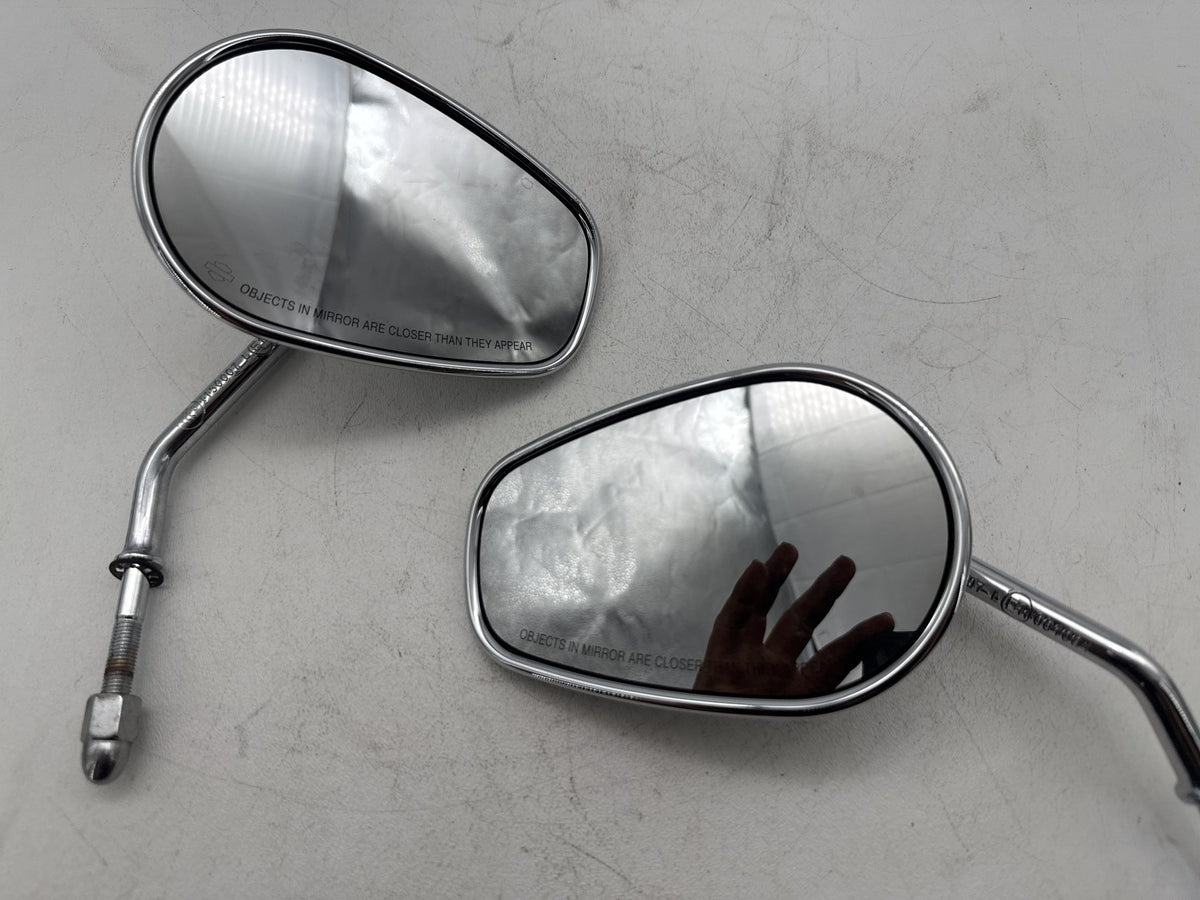 2014 Harley Softail Slim FLS OEM Left Right Rear View Mirror