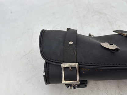 2012 Harley Dyna FXDF Fat Bob OEM Front Onboard Tool Bag Leather Storage